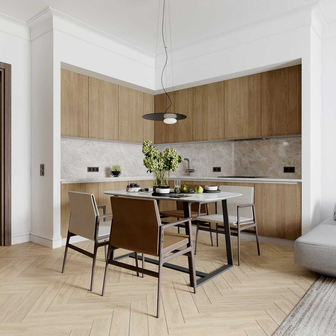Pirogovskaya 14 – European-Inspired Luxury Apartment Interior Design in Moscow